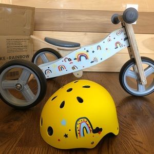 Coco Village NANO / 2-in-1 Balance Bike and Helmet Rainbow